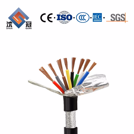 Shenguan CE aprovado resistente ao fogo com revestimento de bainha de PVC isolado para uso marítimo Cabos elétricos aéreos blindados XLPE Cabo de alimentação de fio elétrico de cobre e alumínio